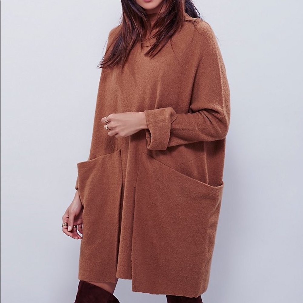 Free People Zoe Swift Dress Caramel sz XS